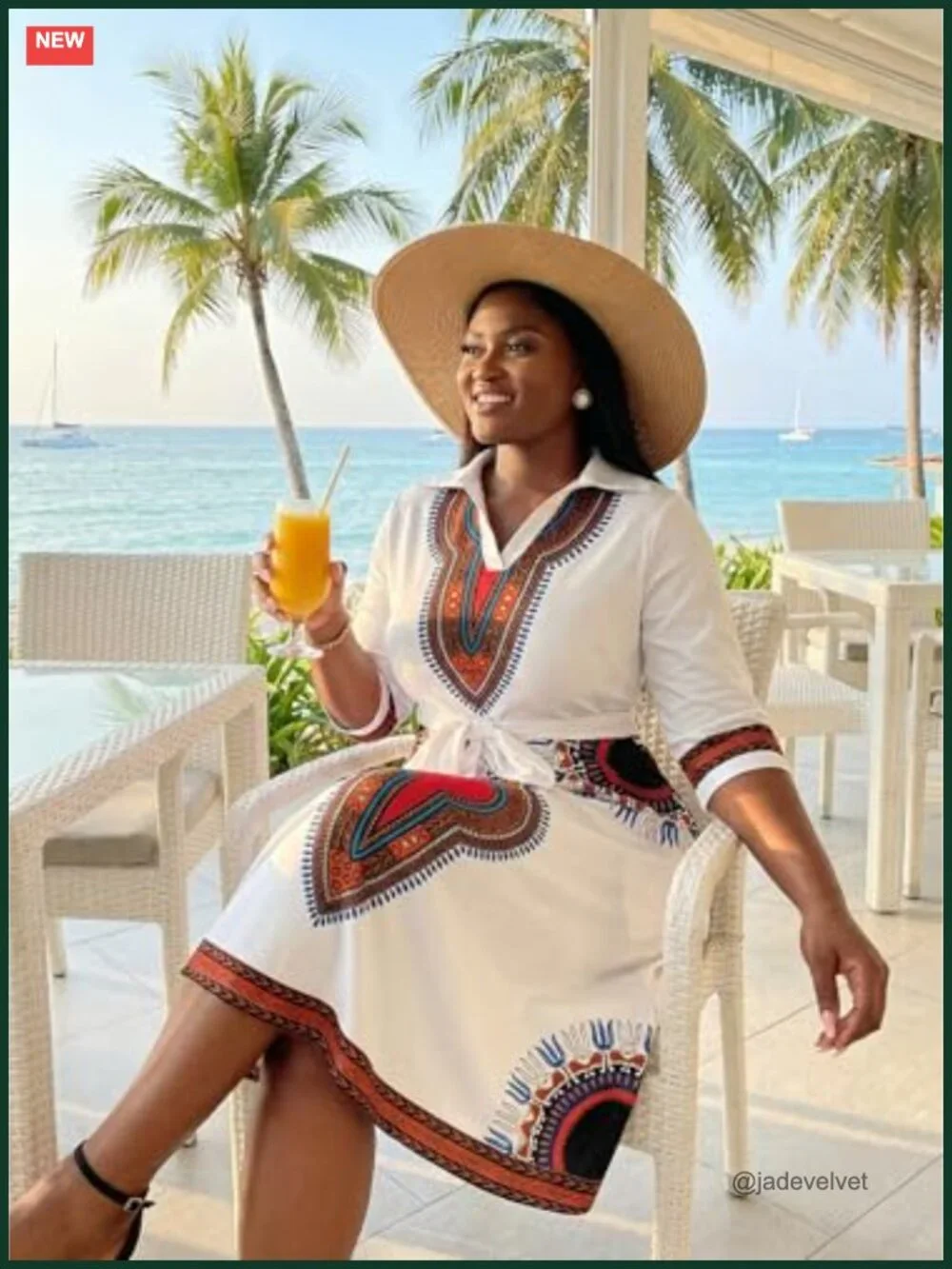 Plus Size Midi Dress Women Fit & Flare A-Line Cocktail Dress with Pockets and